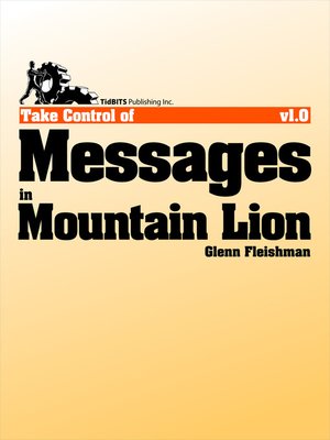 cover image of Take Control of Messages in Mountain Lion